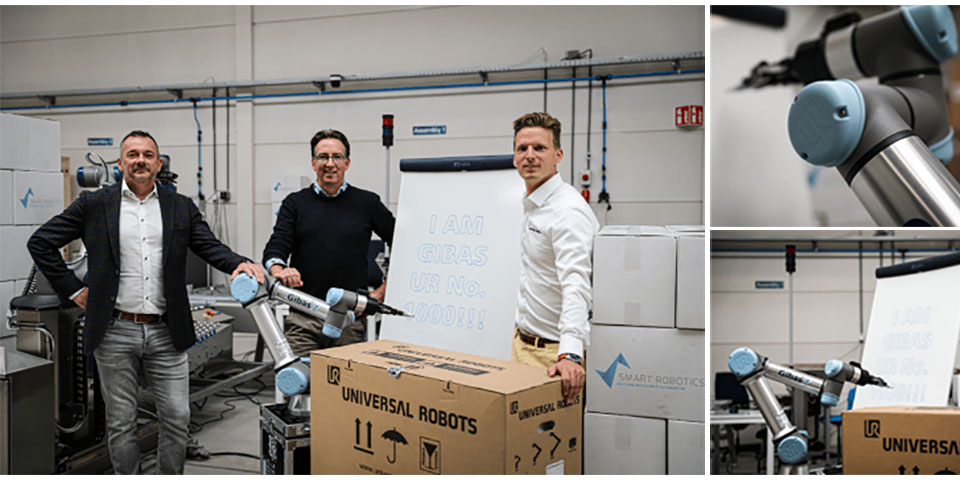 Cobotprimeur: Universal Robots en Gibas overhandigen 1.000ste cobot in Benelux