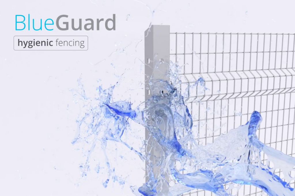 BlueGuard: Hygiënische hekwerkbeveiliging in roestvrij staal